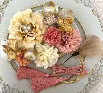 성인식 졸업식 시치고산 사전 촬영 머리 장식