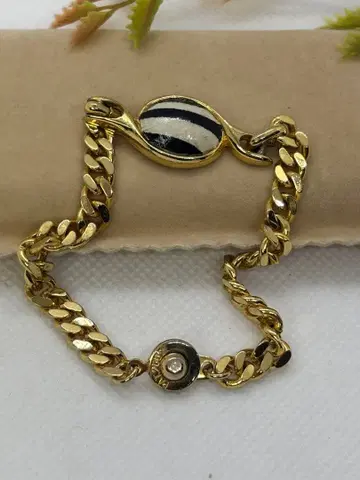 PAT2007 / USAPAT4074400 각인 골드 체인 팔찌