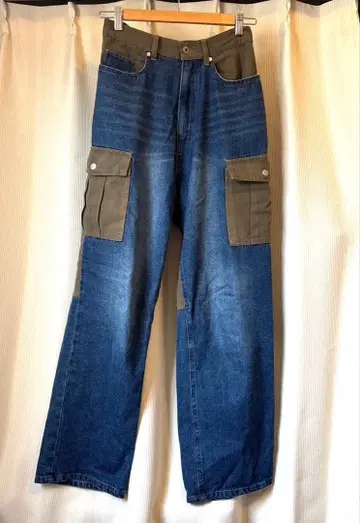 Double Name 도킹 데님 스트레이트 팬츠