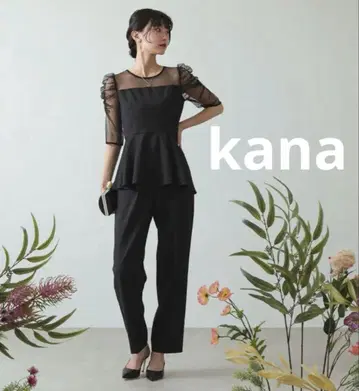 [kana] 셋업 팬츠 드레스 플레어 절개 비침 동창회 결혼식