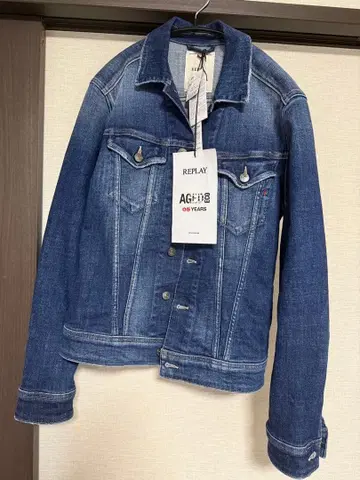 REPLAY 다크 블루 데님 자켓