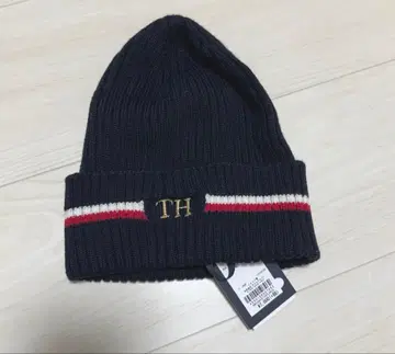 새상품 TOMMY HILFIGER 네이비 니트 모자 비니