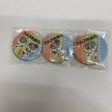 사누키 영화제 2017 츠루캬라 우동노우 캔뱃지 3개 세트