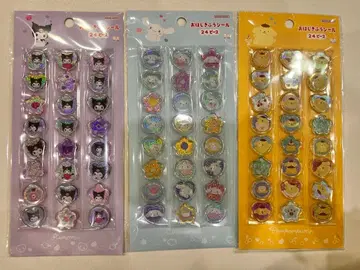 [정품] 산리오 오하이지키풍 씰 쿠로미&폼폼푸딩&시나모롤