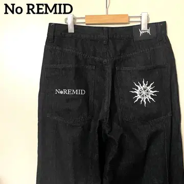 NoREMID RIGID SUPER BAGGY DENIM BLACK L