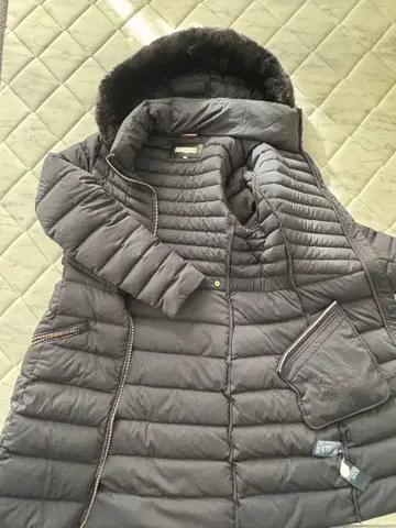 Tommy Hilfiger 후드 부착 롱 코트