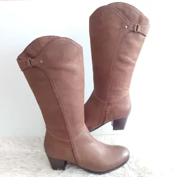 하자품 미사용 REGAL 리갈 롱 부츠 신발 23 브라운 갈색