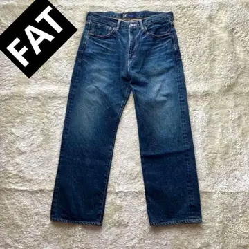 컨디션 최상 FAT 데님 1-1 SKINNY 셀비지 와이드 일본제