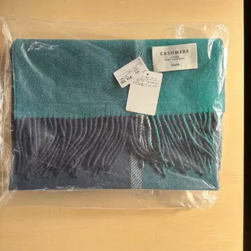 미개봉 새상품 SHIPS 캐시미어 더블 페이스 패널 머플러 25AW