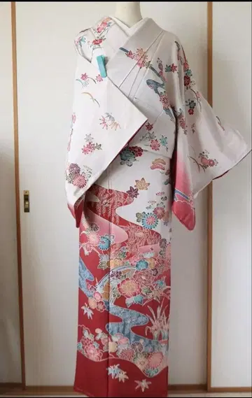 크레이프 원단 홍가타 염색 호몬기 단품