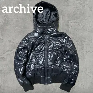 archive 다운 자켓 grunge 그런지 시크 스타일 헤이세이 광택