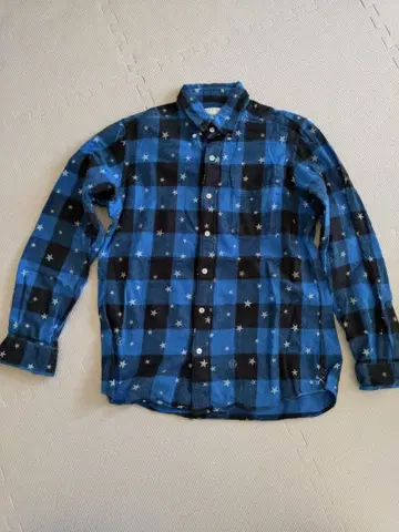 uniform experiment 별 패턴 체크 플란넬 셔츠 2 사이즈
