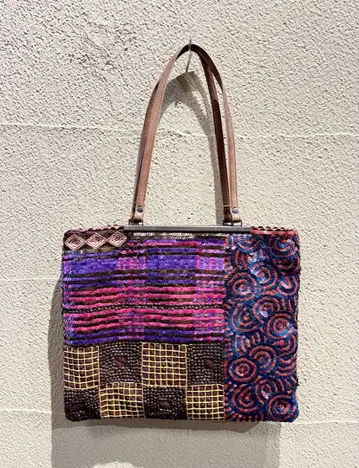 [새상품급] 자망 퓨에슈 핸드백 비즈 스팽글 백