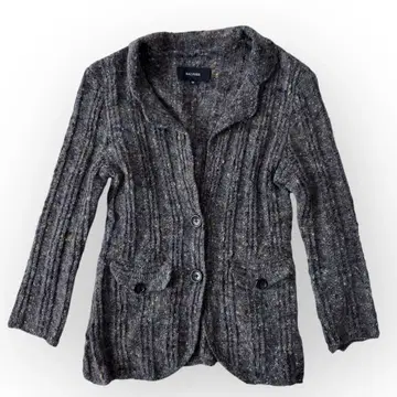 MACPHEE 맥피 가디건 니트 그레이 울 심플