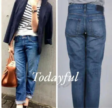 Todayful 와이드 레그 데님 청바지