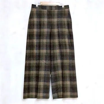 [ 미사용 ] 띠어리 럭스 체크 와이드 팬츠 [ L ] 빅 사이즈