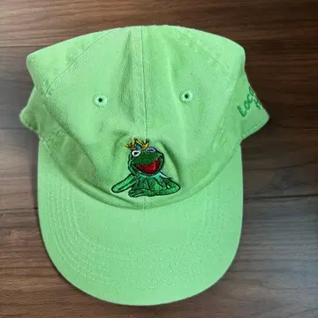 커밋 자수 그린 캡