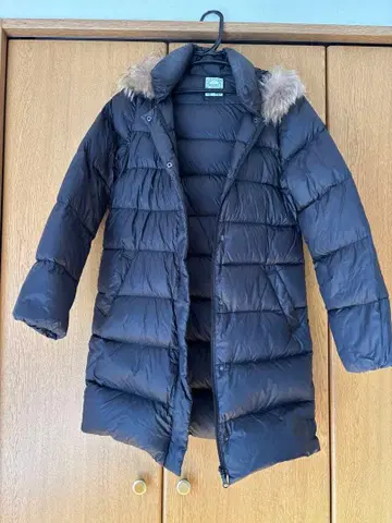 BEAMS HEART 블랙 다운 자켓 사이즈 0