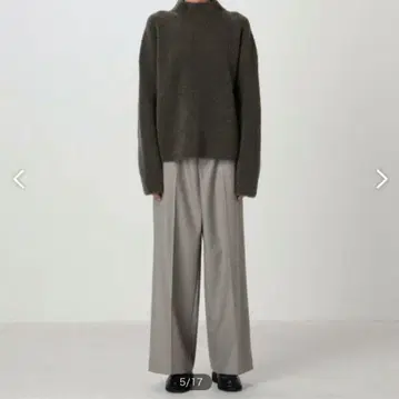 GALERIE VIE 울 플란넬 이지 스트레이트 팬츠