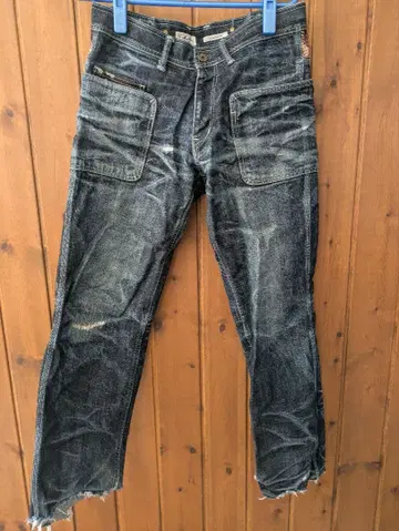 비추 쿠라시키 공방 eternal 다크 블루 데님 팬츠