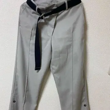 knuthmarf 슬릿 벨트 슬랙스 팬츠