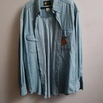 HUNTING WORLD 데님 셔츠 M 라이트 블루