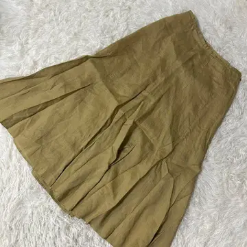 UNITED ARROWS 플레어 스커트 머스타드 S