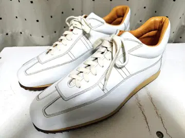 새상품급 산토니 로우컷 가죽 스니커즈 신발 7.5