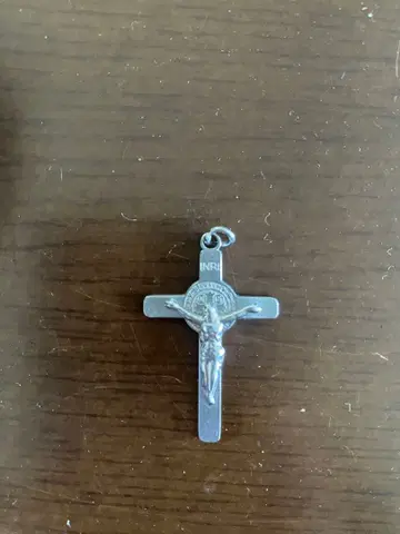 실버 십자가 목걸이 이탈리아제