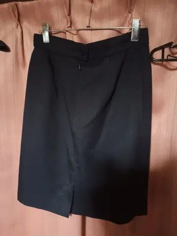 SPORTMAX 블랙 수트지 미디 스커트 made in ITALY