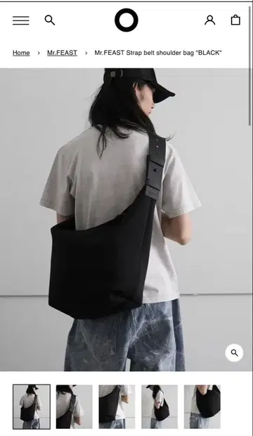 [ 완판템 ] Mr. FEAST 숄더백 블랙