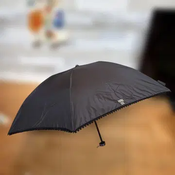 ANNA SUI 프릴 접이식 우산 블랙