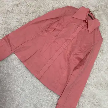 EGOITO 셔츠 핑크 깔끔 오피스 심플 돌려입기 고급