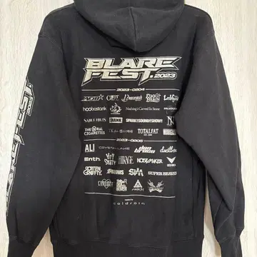 BLARE FEST 2023 후드티 블랙