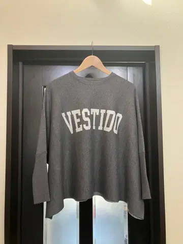 야마다야 clove MEDOC 로고 와이드 돌먼 니트 그레이