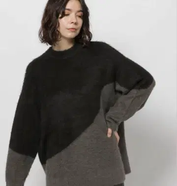 niko and - 아트 패턴 BIG 니트 풀오버