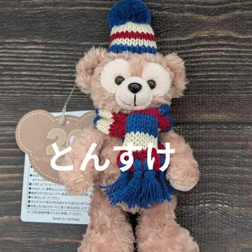 새상품 복각 더피 인형 배지 20주년 디즈니씨 2005년