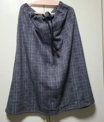 안쪽 샤기 롱 스커트