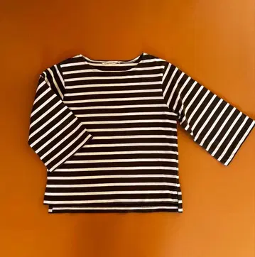 GRANDMA MAMA DAUGHTER 보더 오부 소매 T셔츠 사이즈 0