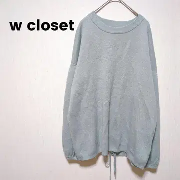 144 [더블 클로젯] 상의 니트 긴팔 백 레이스업