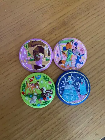 디즈니 자수 캔뱃지