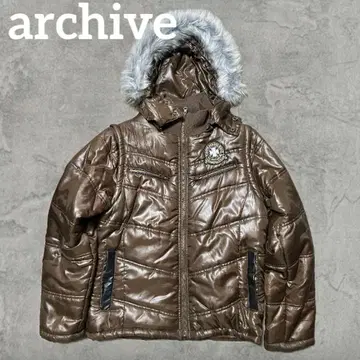 archive 다운 자켓 grunge 그런지 시크 스타일 헤이세이 광택