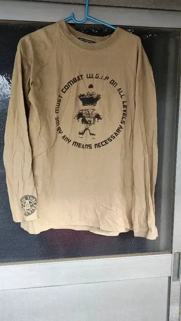 PUNKTRIBE 베이지 XL 긴팔 티셔츠