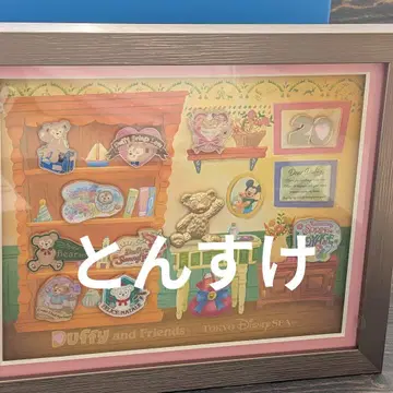 택 포함 새상품 핀 배지 세트 더피 20주년 디즈니씨