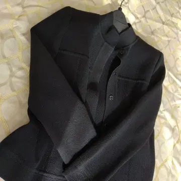 FOXEY BOUTIQUE 블랙 노카라 니트 수트 포멀