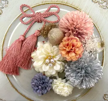 성인식 졸업식 시치고산 사전 촬영 머리 장식 세트