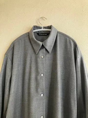 mizuiroind 미즈이로 인드 그레이 롱 셔츠 시착만 한 상품