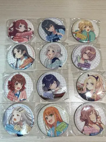 학원 아이돌 마스터 캡슐 캔뱃지 전 12종 세트