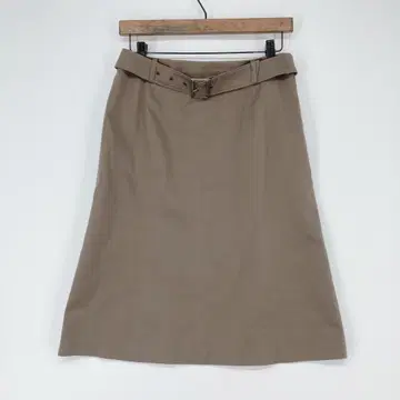 Aylesbury 앨리스버리 벨트 포함 미디 스커트 베이지