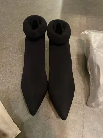 블랙 스트레치 스틸레토 부츠 2켤레